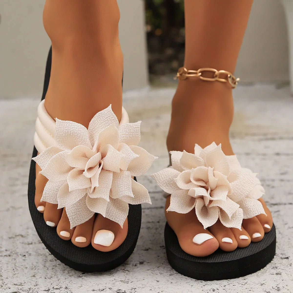 Flip Toe Flip-flops Female Plus-sized Plus-sized - VAleG
