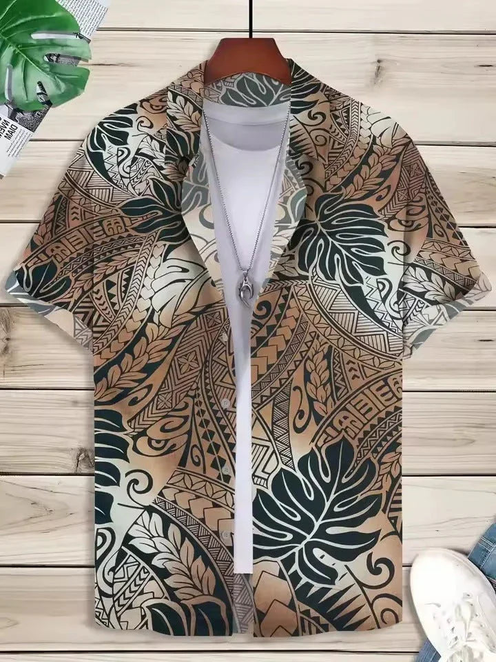 Fashion Personality Men's Art Pattern Shirt - VAleG