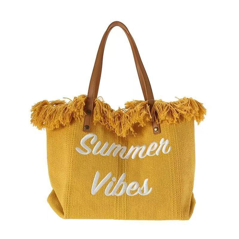 Gradient Color Women's Tote Beach Bag - VAleG