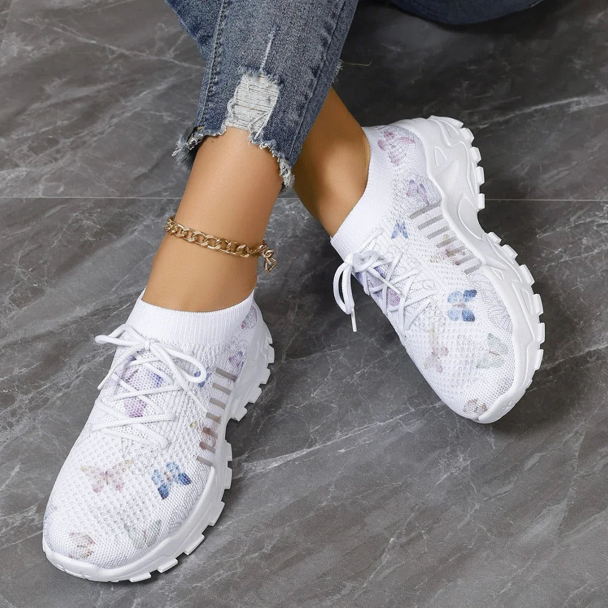 Flying Woven Shoes All-match Non-slip Wear-resistant Sneakers - VAleG