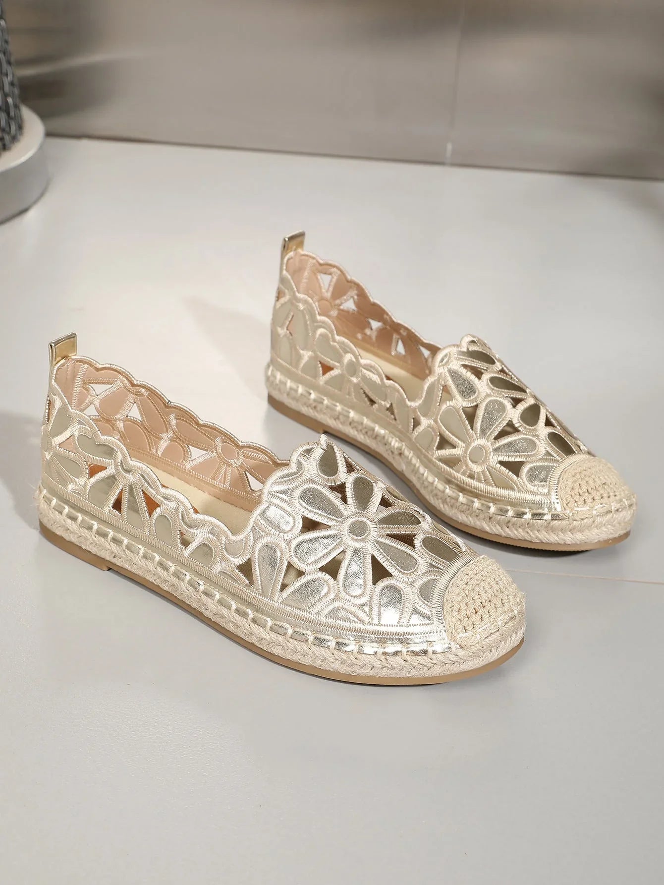 Fisherman Shoes Lightweight Flat Straw Women Hollow Out - VAleG