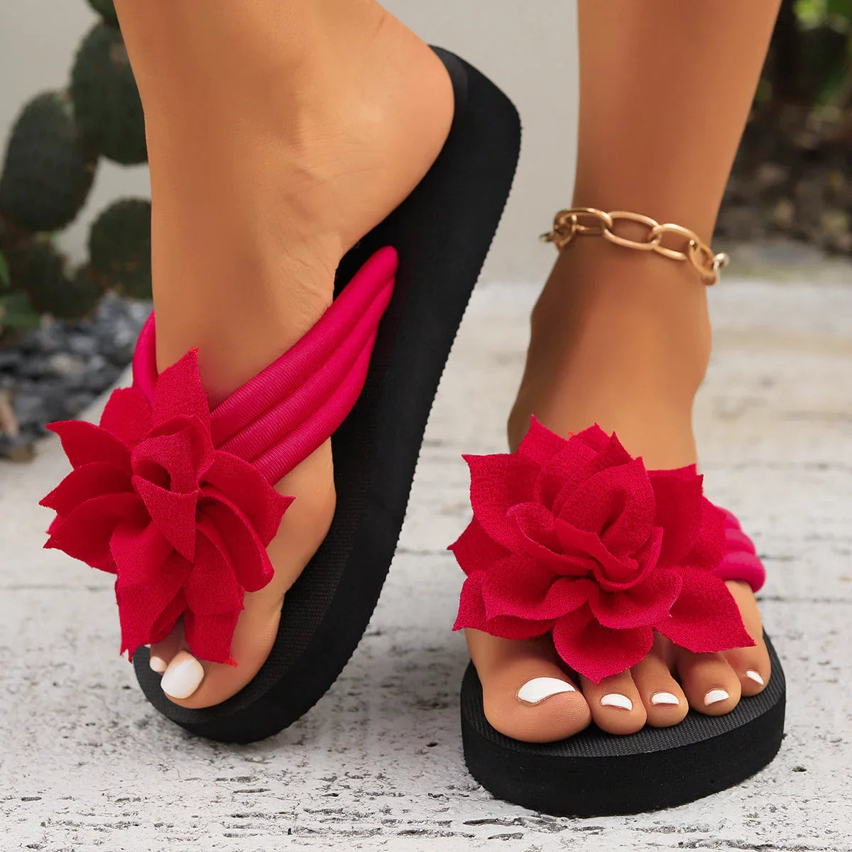Flip Toe Flip-flops Female Plus-sized Plus-sized - VAleG