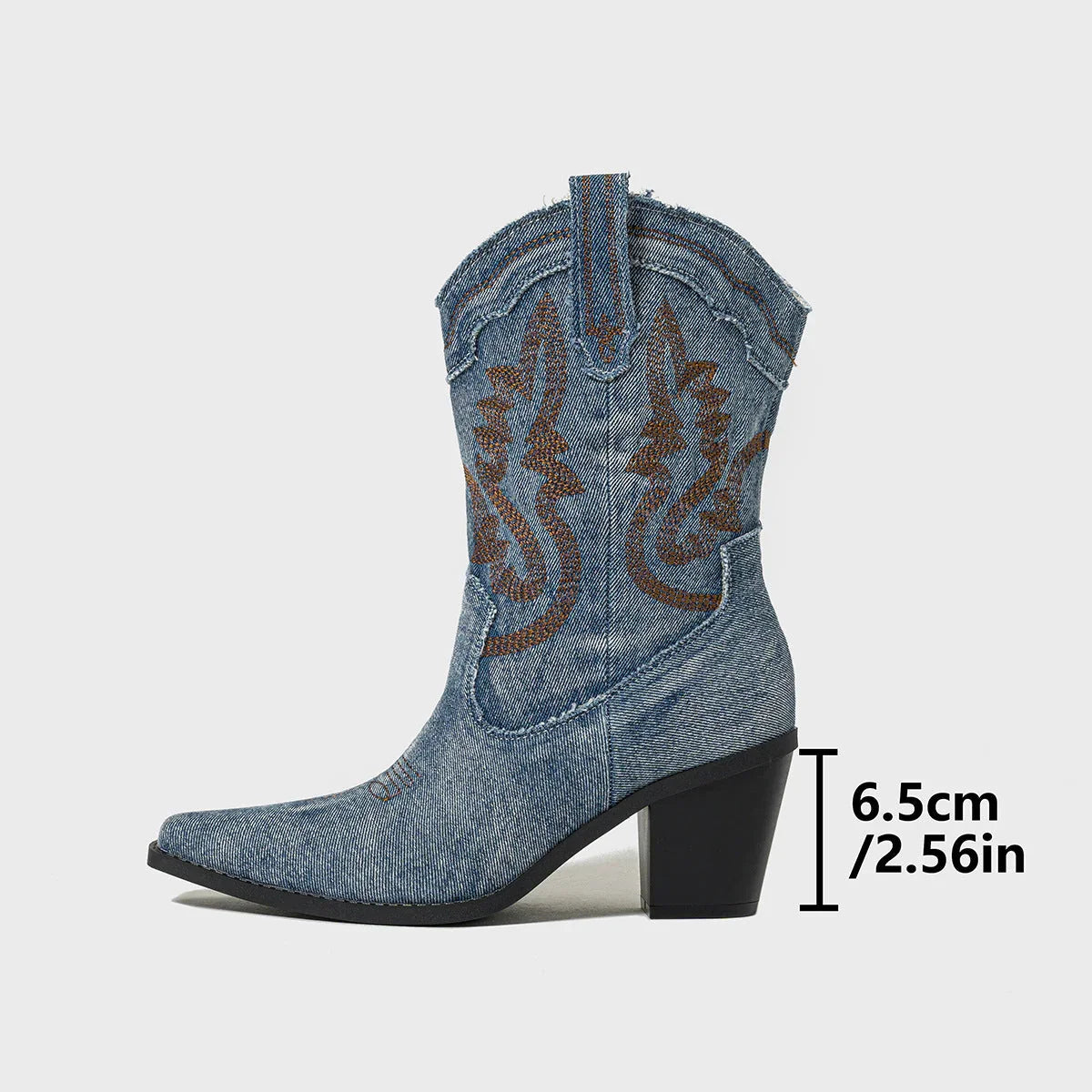 Fashionable Chunky Heel Women's Boots - VAleG