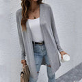 Autumn And Winter New Women's Buckle-free Cardigan Long Sleeve - VAleG