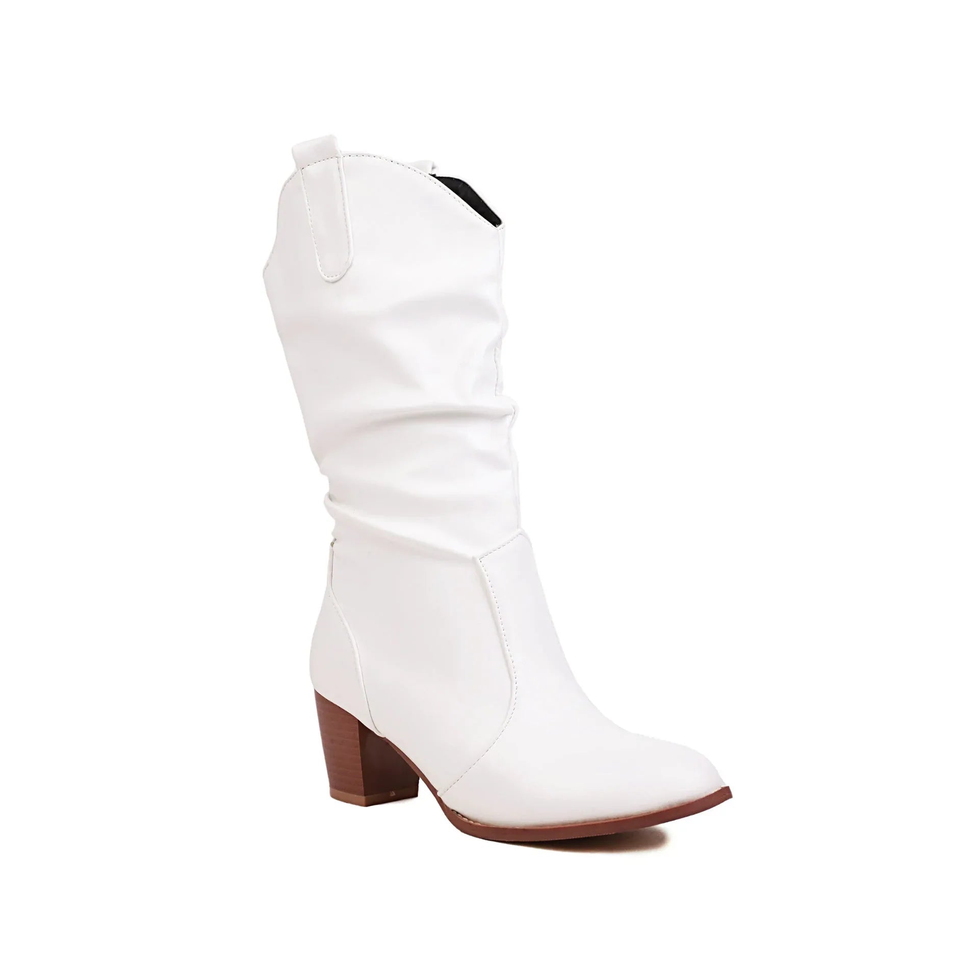 Simple Women's Fashion Leather Boots - VAleG