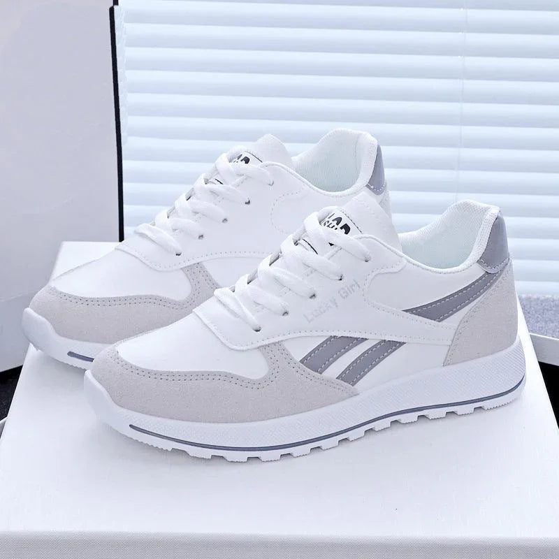 Student Running Sports White Daddy Shoes Women - VAleG