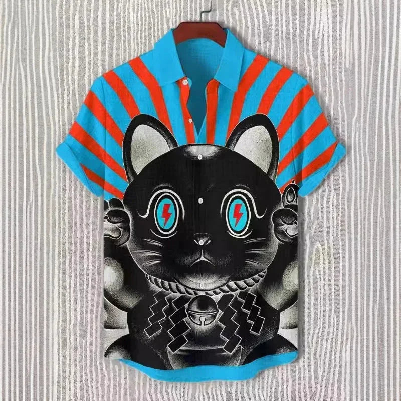 Fashion Personality Men's Art Pattern Shirt - VAleG