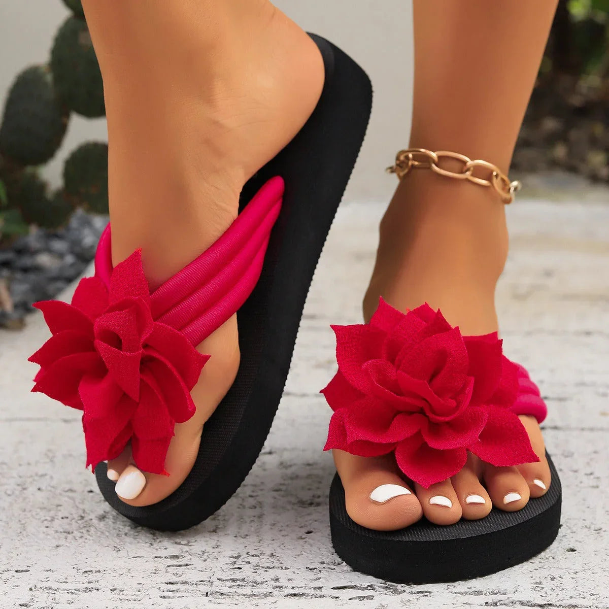 Flip Toe Flip-flops Female Plus-sized Plus-sized - VAleG