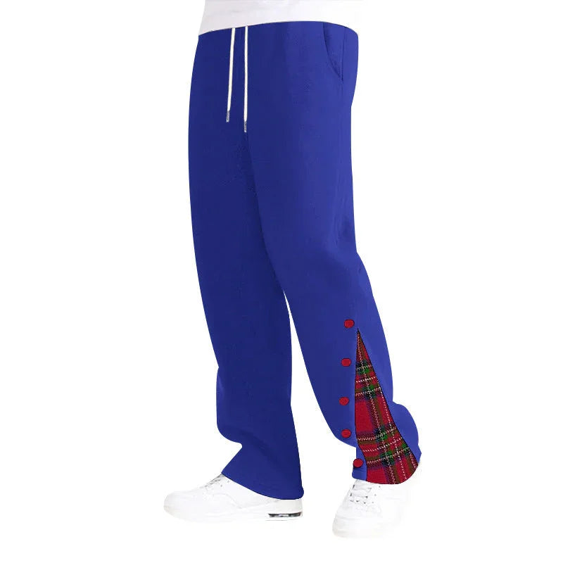 American Heavy Men's Casual Pants Block Trousers - VAleG