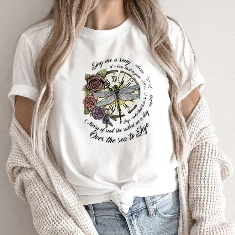Fashion Personalized T-shirt Women's Short Sleeve - VAleG