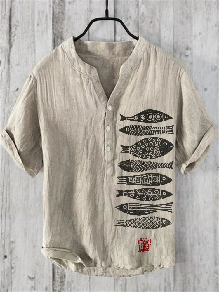 Plus Size Digital Printing Men's Short Sleeve - VAleG