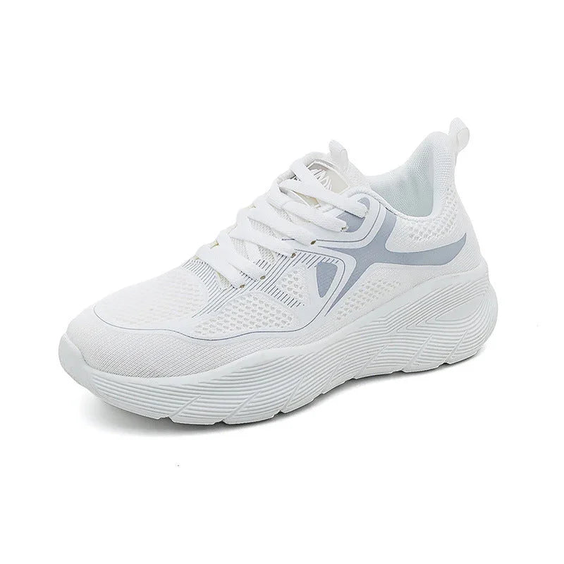 Rubber Cloth Men's And Women's Breathable Running Shoes - VAleG