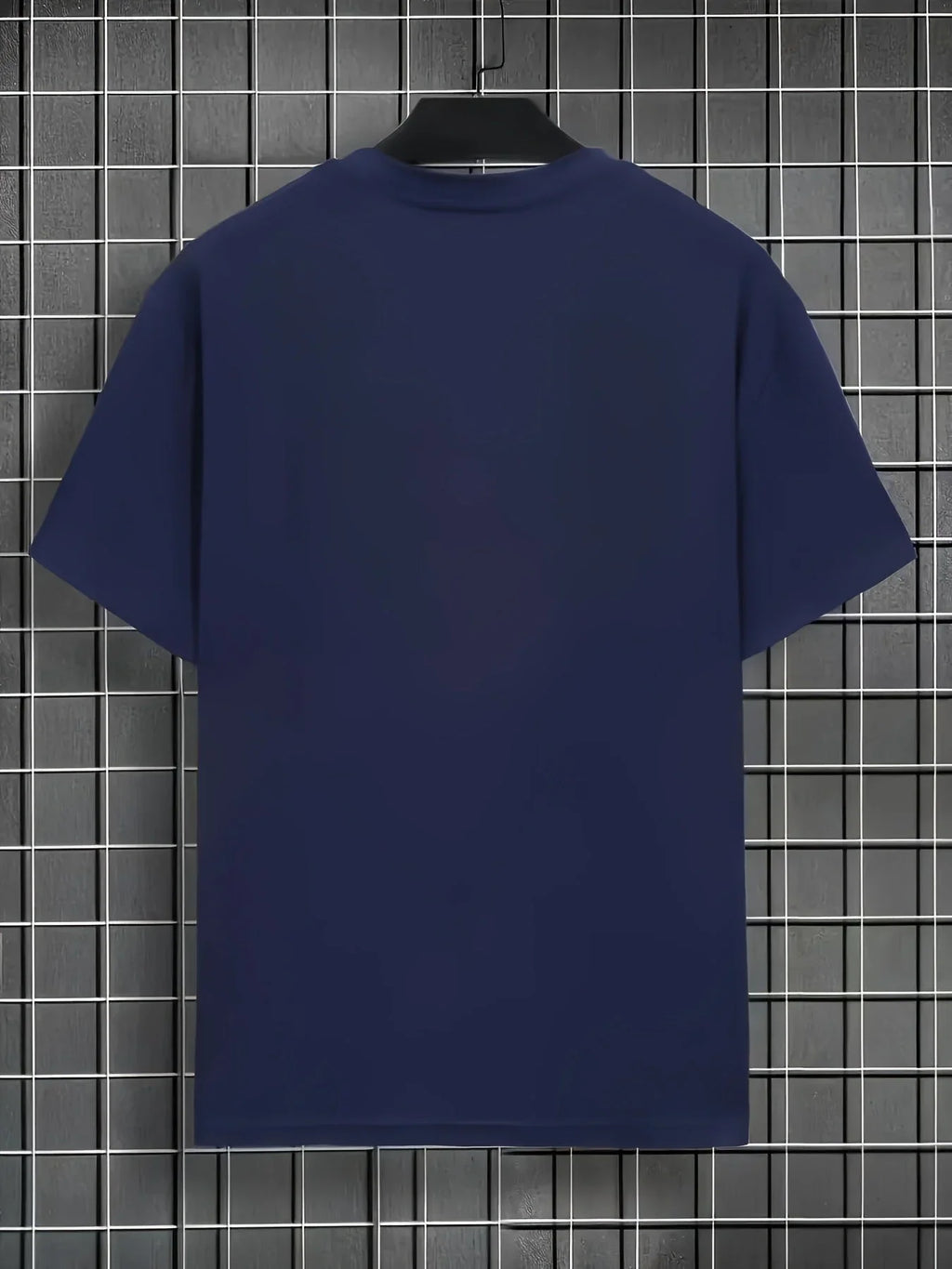 Men's V-neck T-shirt Smooth Black - VAleG