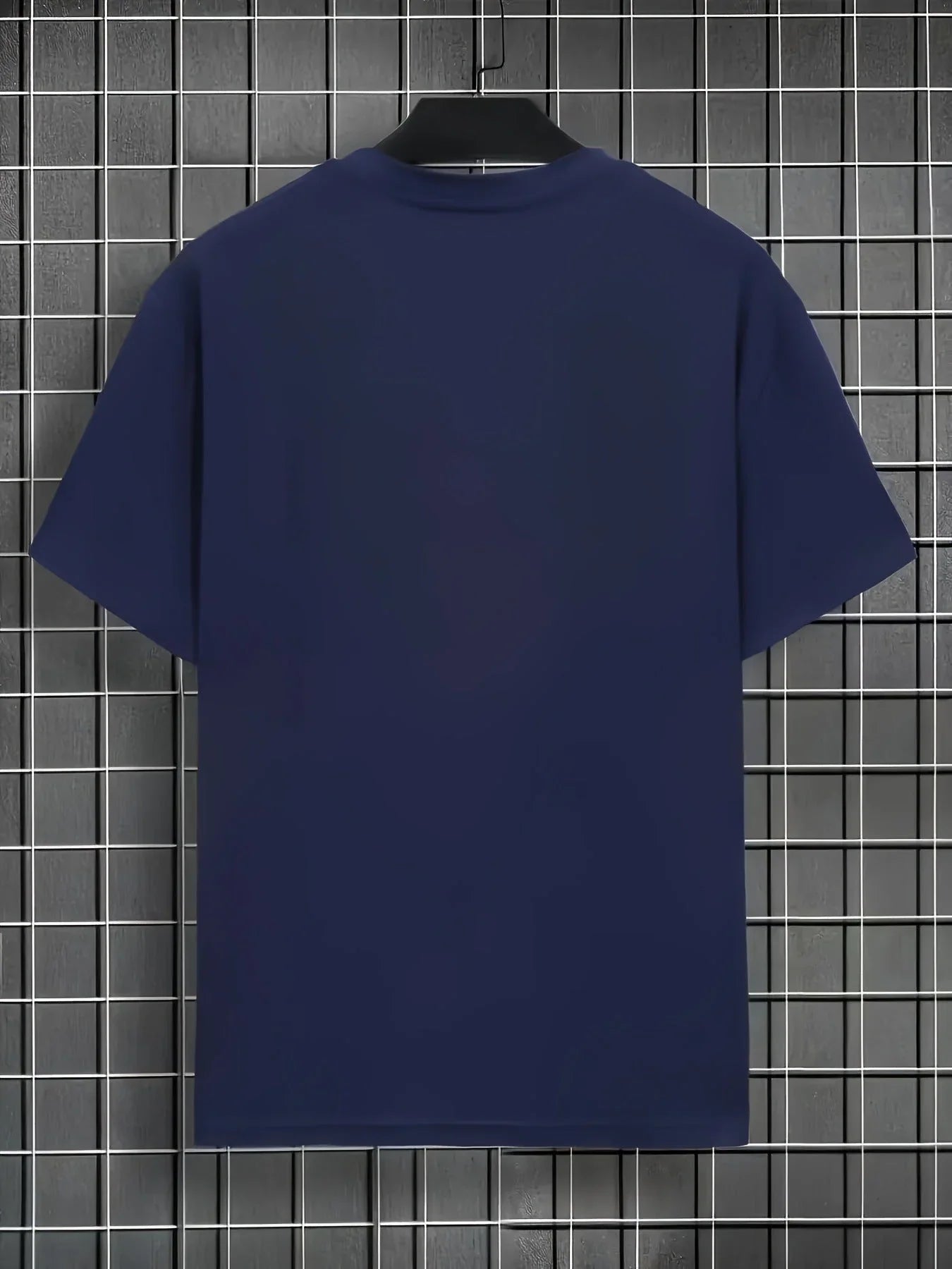 Men's V-neck T-shirt Smooth Black - VAleG