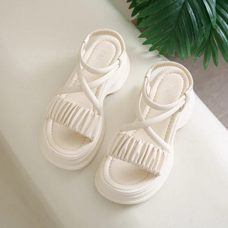Platform Platform Summer Open Toed Roman Beach Shoes - VAleG