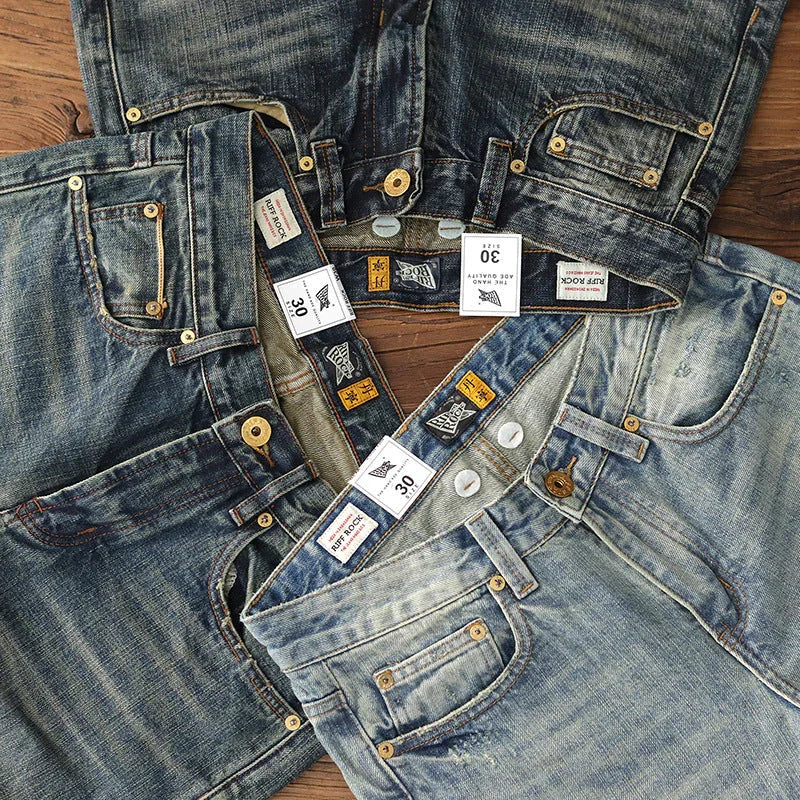 Heavy Retro Jeans Loose Casual Men - VAleG