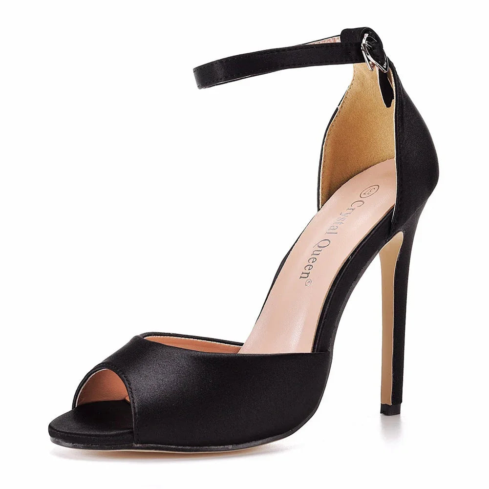 Women's Low-cut Stiletto Heel Round-toe Sandles - VAleG