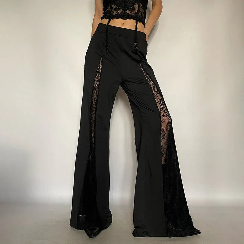 Lace Personality Loose Sexy Low Waist Trousers - VAleG