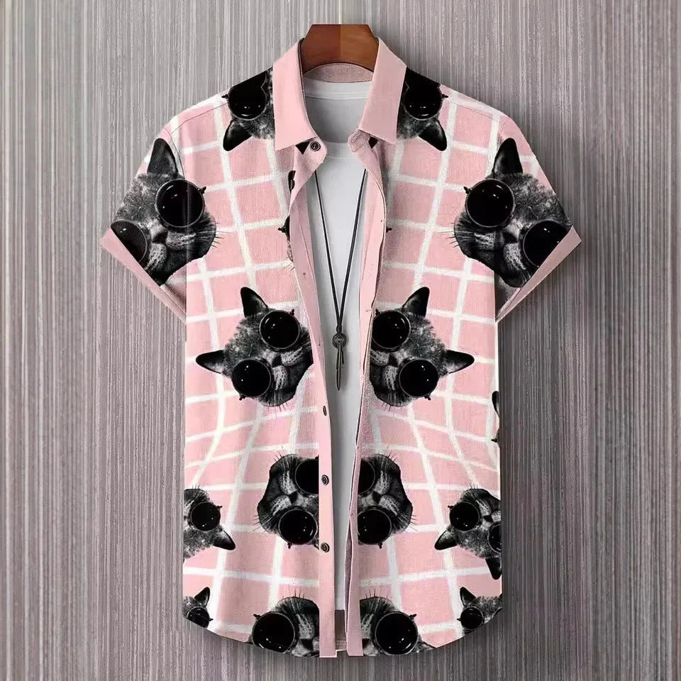 Fashion Personality Men's Art Pattern Shirt - VAleG