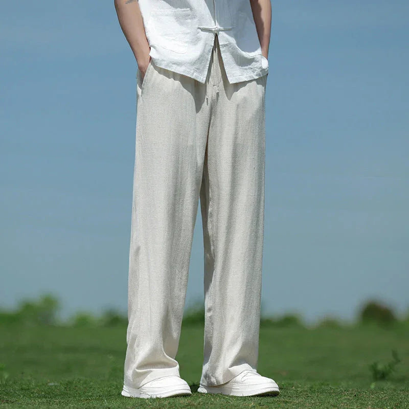 Loose Straight Men's Casual Trousers Spring And Summer - VAleG