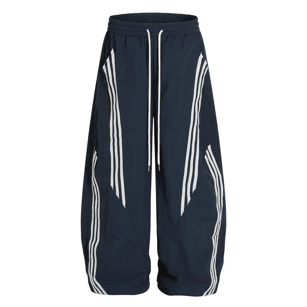 Contrast Color Casual Trousers Men's And Women's Same Loose Sports - VAleG