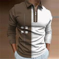 European And American Men's Lapel Polo Shirt Fashion Casual Long Sleeve - VAleG