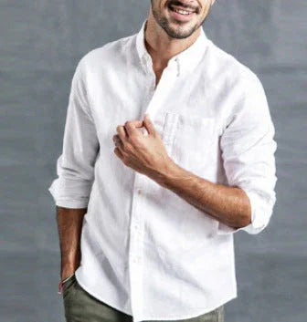 Men's Simple Casual Loose Shirt - VAleG