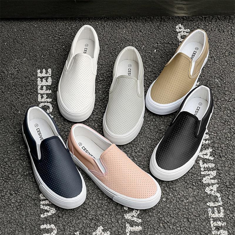 Men's And Women's Korean-style Couple Sports Breathable One Pedal Sneakers - VAleG