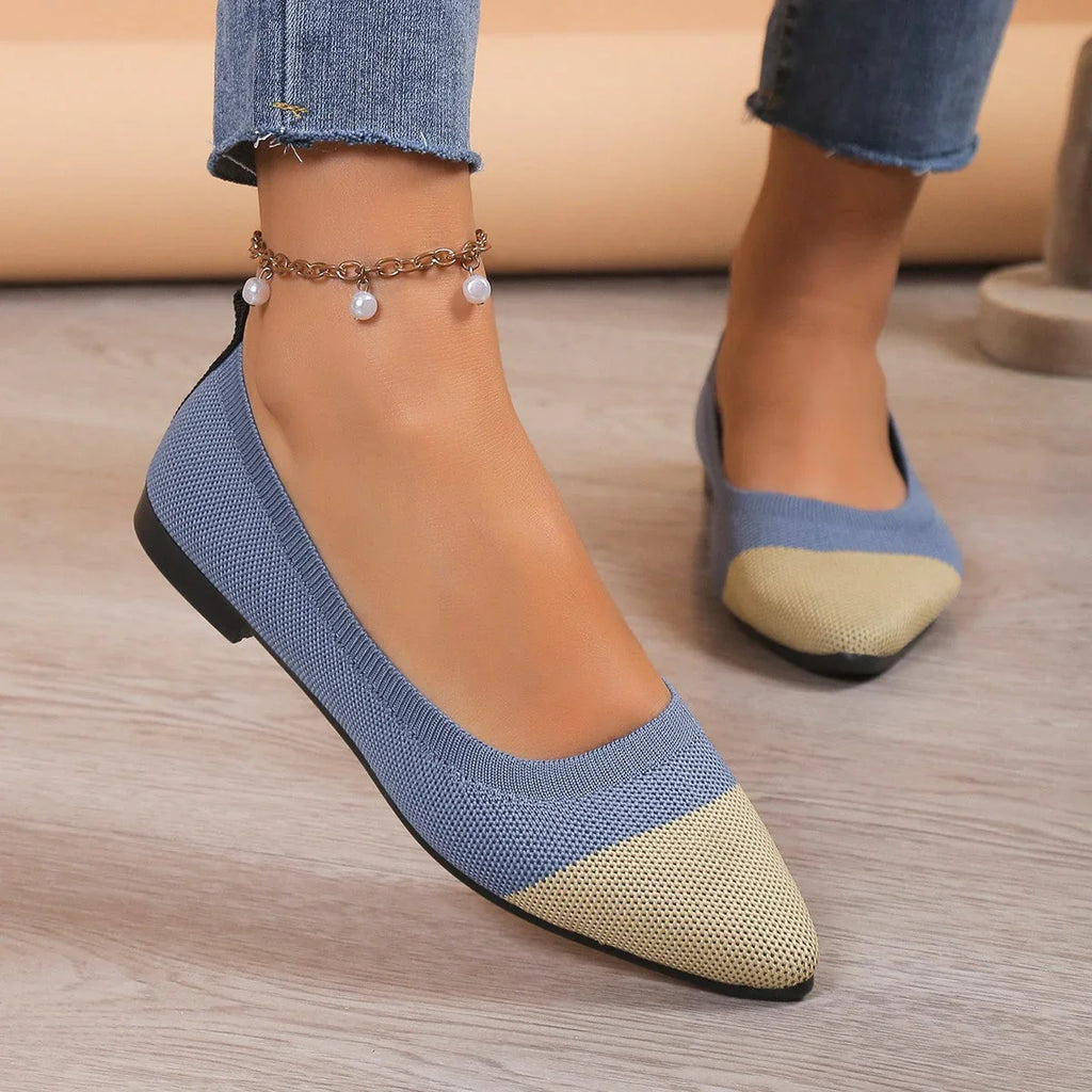 Pointed Toe Comfortable Casual Shallow Mouth Outdoor Shoes - VAleG