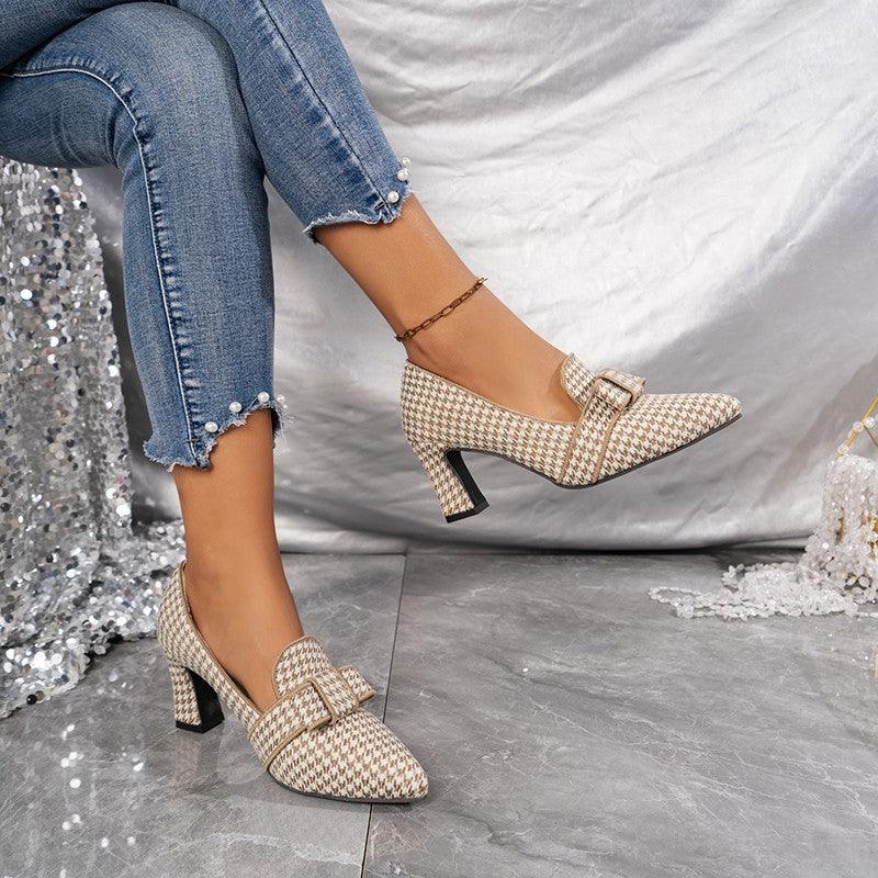 Women's Casual Fashion All-matching High Heels - VAleG