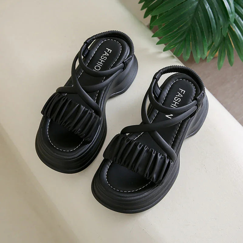 Platform Platform Summer Open Toed Roman Beach Shoes - VAleG