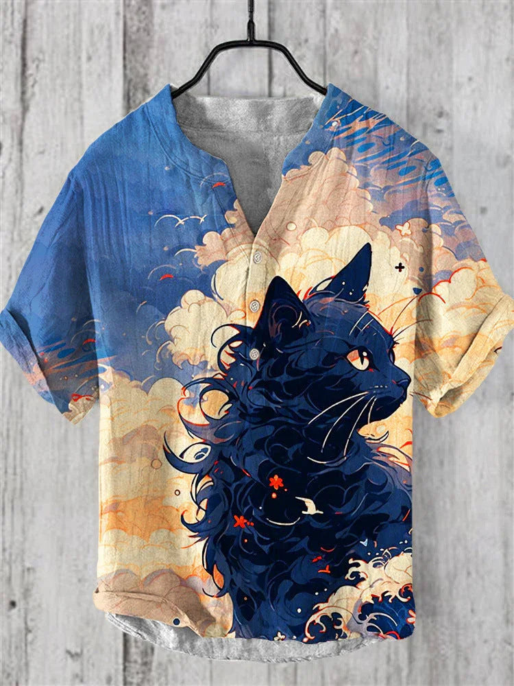 Plus Size Digital Printing Men's Short Sleeve - VAleG