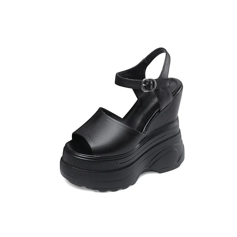 Platform Platform Increased 16cm Casual All-Match Peep Toe Comfortable Sandals - VAleG