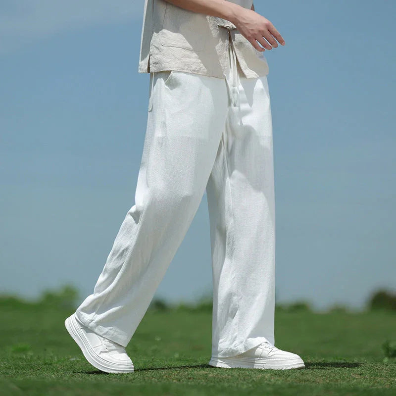Loose Straight Men's Casual Trousers Spring And Summer - VAleG