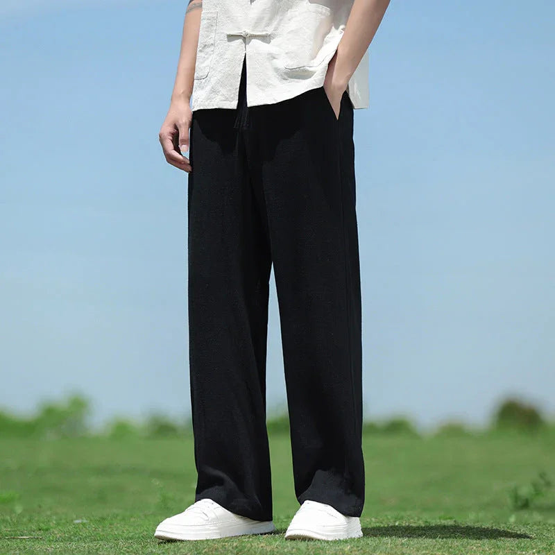 Loose Straight Men's Casual Trousers Spring And Summer - VAleG