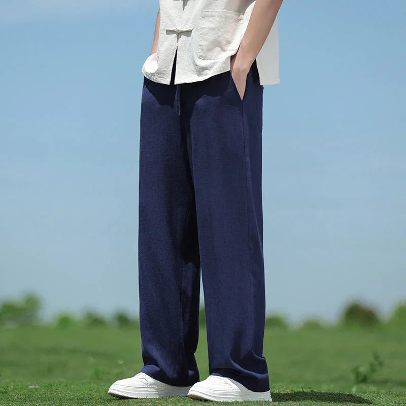 Loose Straight Men's Casual Trousers Spring And Summer - VAleG