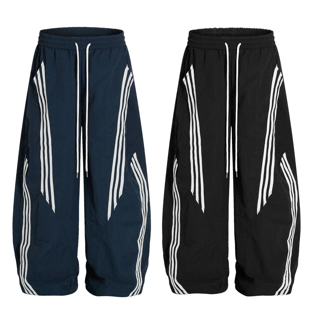 Contrast Color Casual Trousers Men's And Women's Same Loose Sports - VAleG