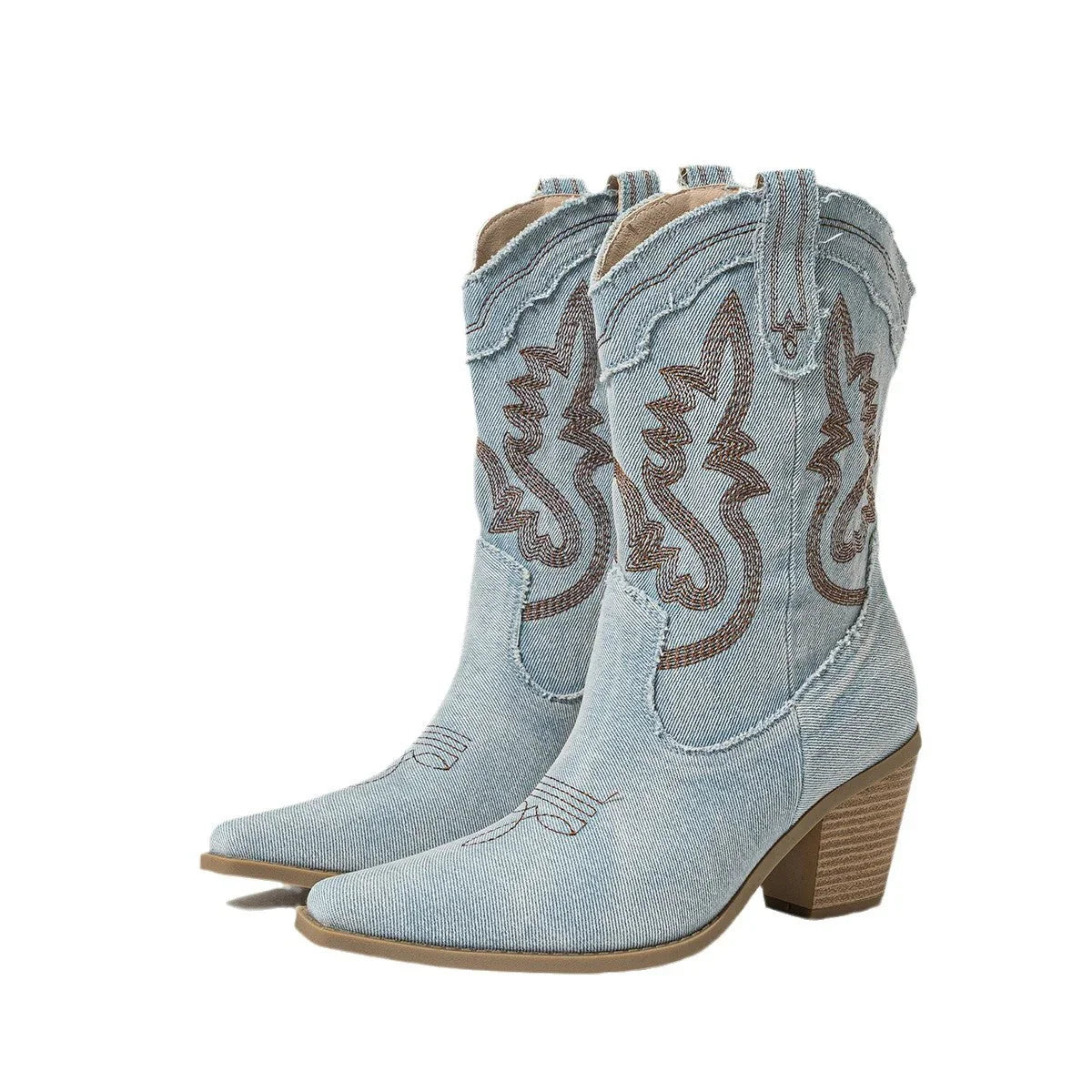Fashionable Chunky Heel Women's Boots - VAleG
