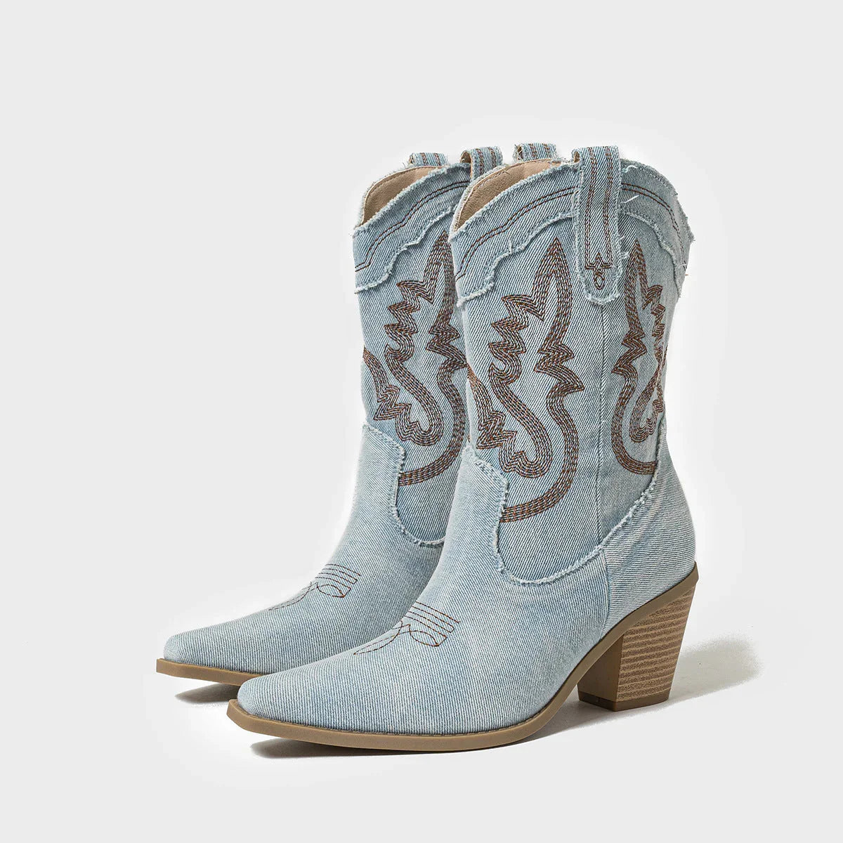 Fashionable Chunky Heel Women's Boots - VAleG