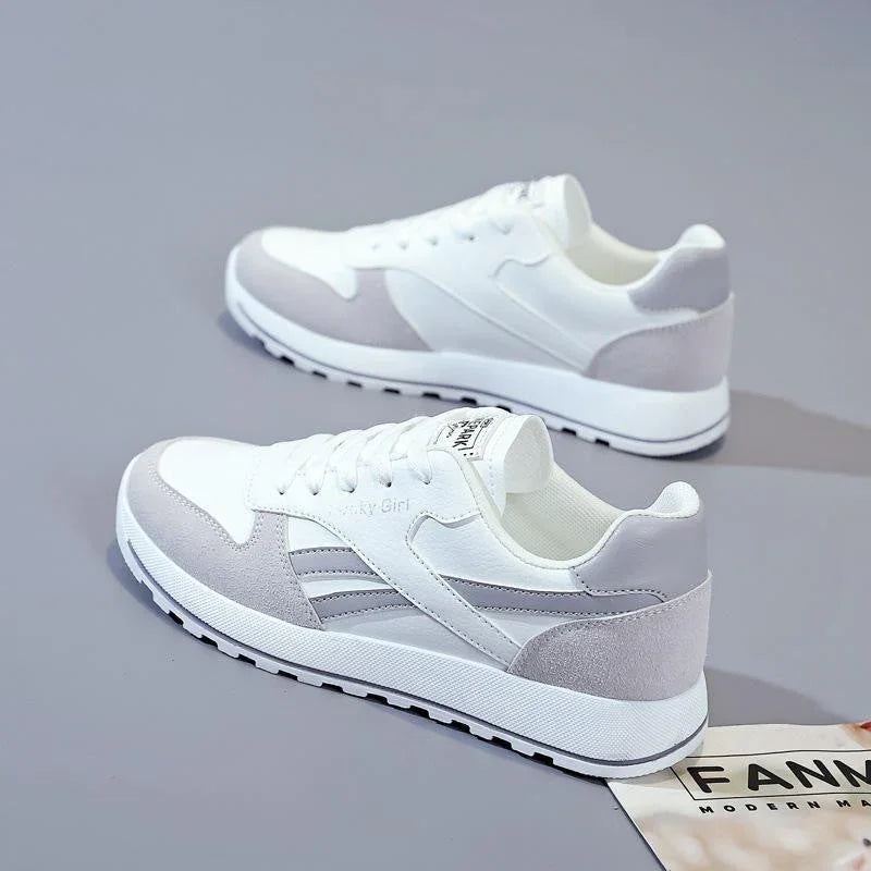 Student Running Sports White Daddy Shoes Women - VAleG