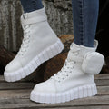 New Bags Fashionable Breathable High-top Canvas Shoes For Women - VAleG