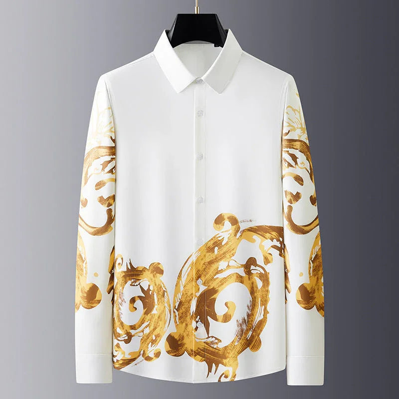 Business Casual Anti-wrinkle Non-ironing Slim-fit Long-sleeved Shirt - VAleG