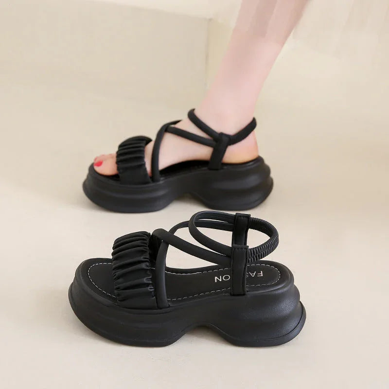 Platform Platform Summer Open Toed Roman Beach Shoes - VAleG