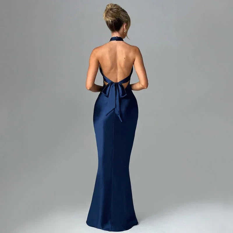 Summer Fashion Elegant Backless Sleeveless Dress - VAleG