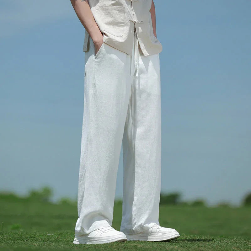 Loose Straight Men's Casual Trousers Spring And Summer - VAleG