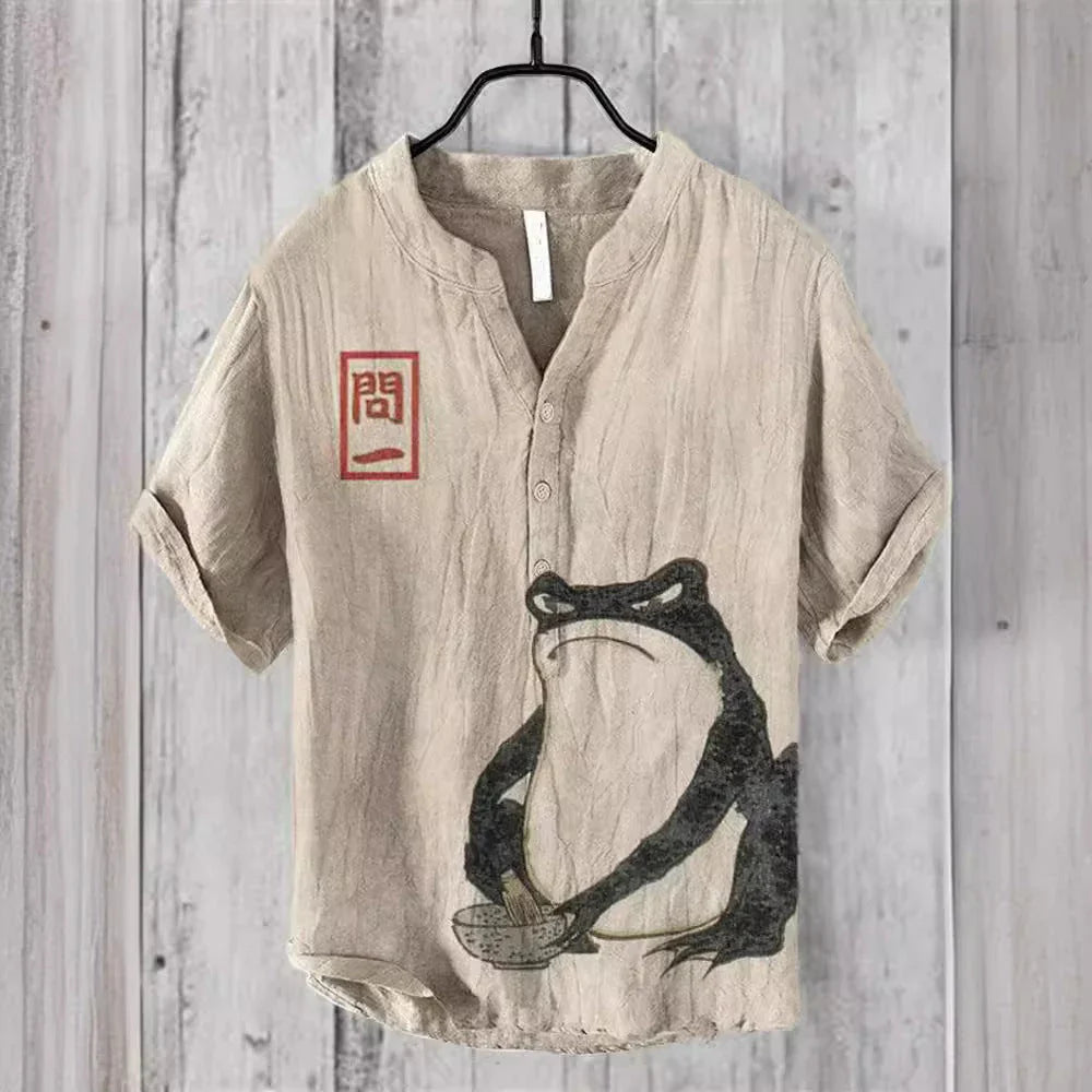 Plus Size Digital Printing Men's Short Sleeve - VAleG