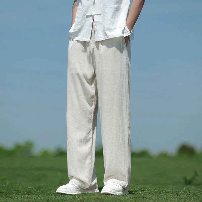 Loose Straight Men's Casual Trousers Spring And Summer - VAleG