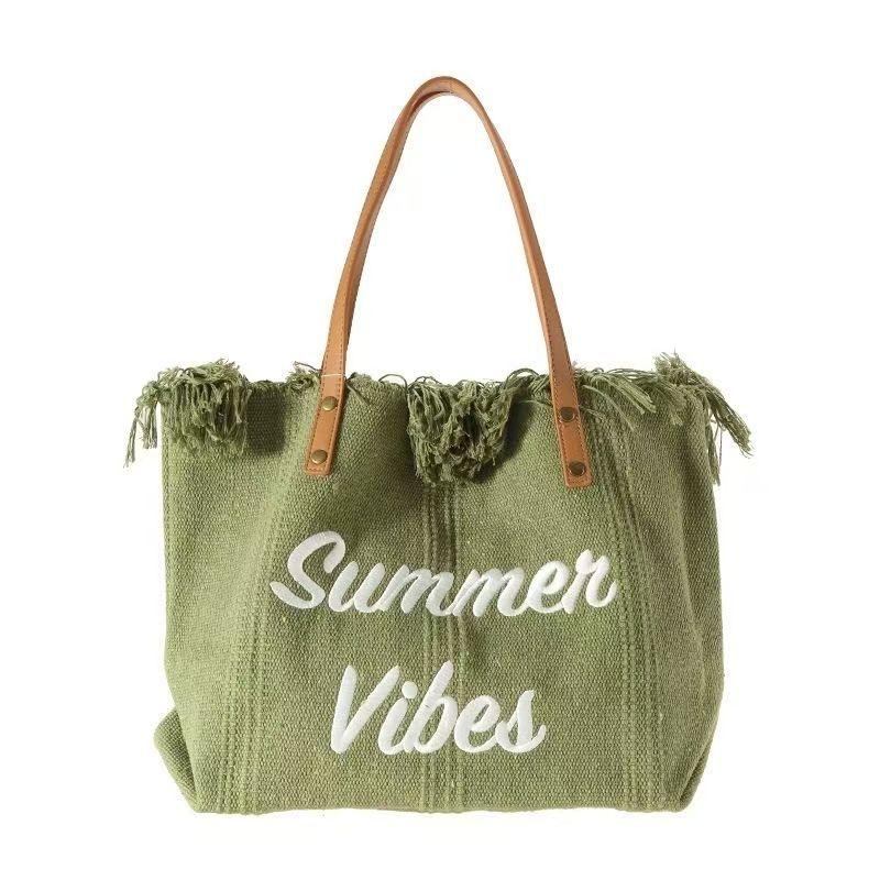 Gradient Color Women's Tote Beach Bag - VAleG
