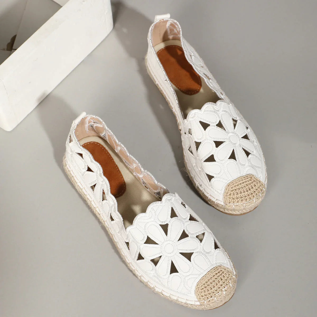 Fisherman Shoes Lightweight Flat Straw Women Hollow Out - VAleG