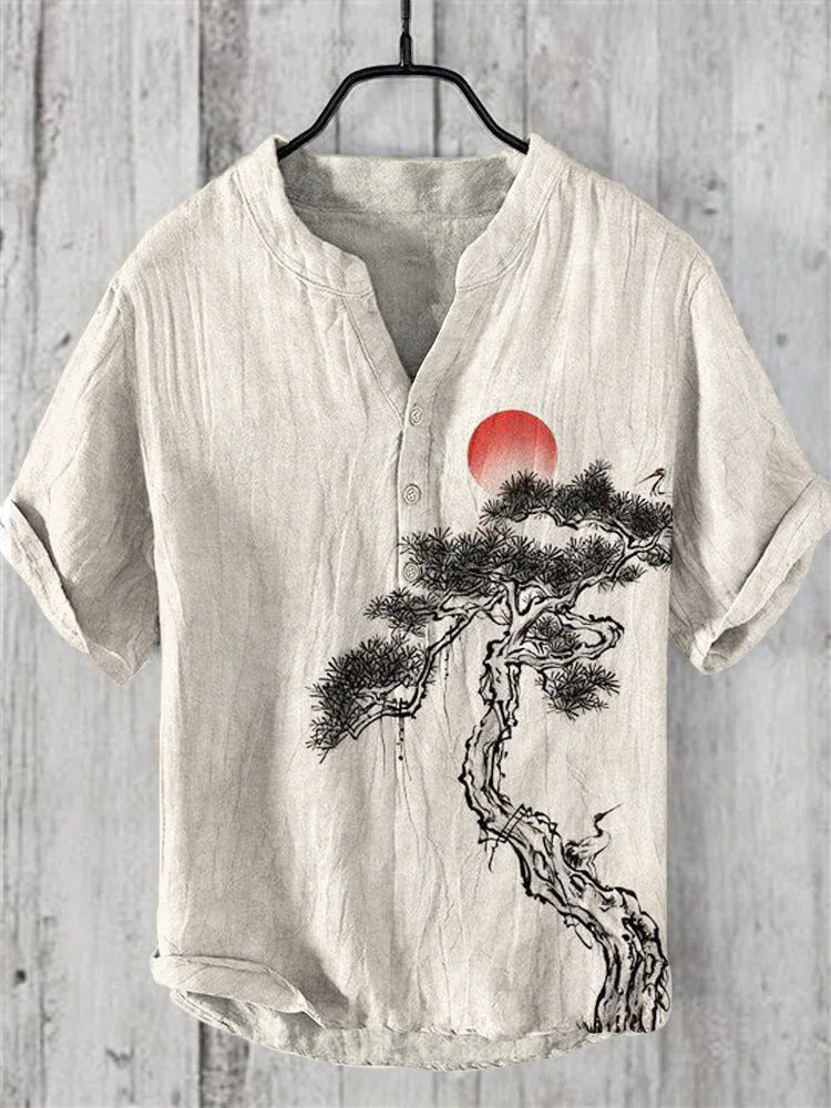 Plus Size Digital Printing Men's Short Sleeve - VAleG